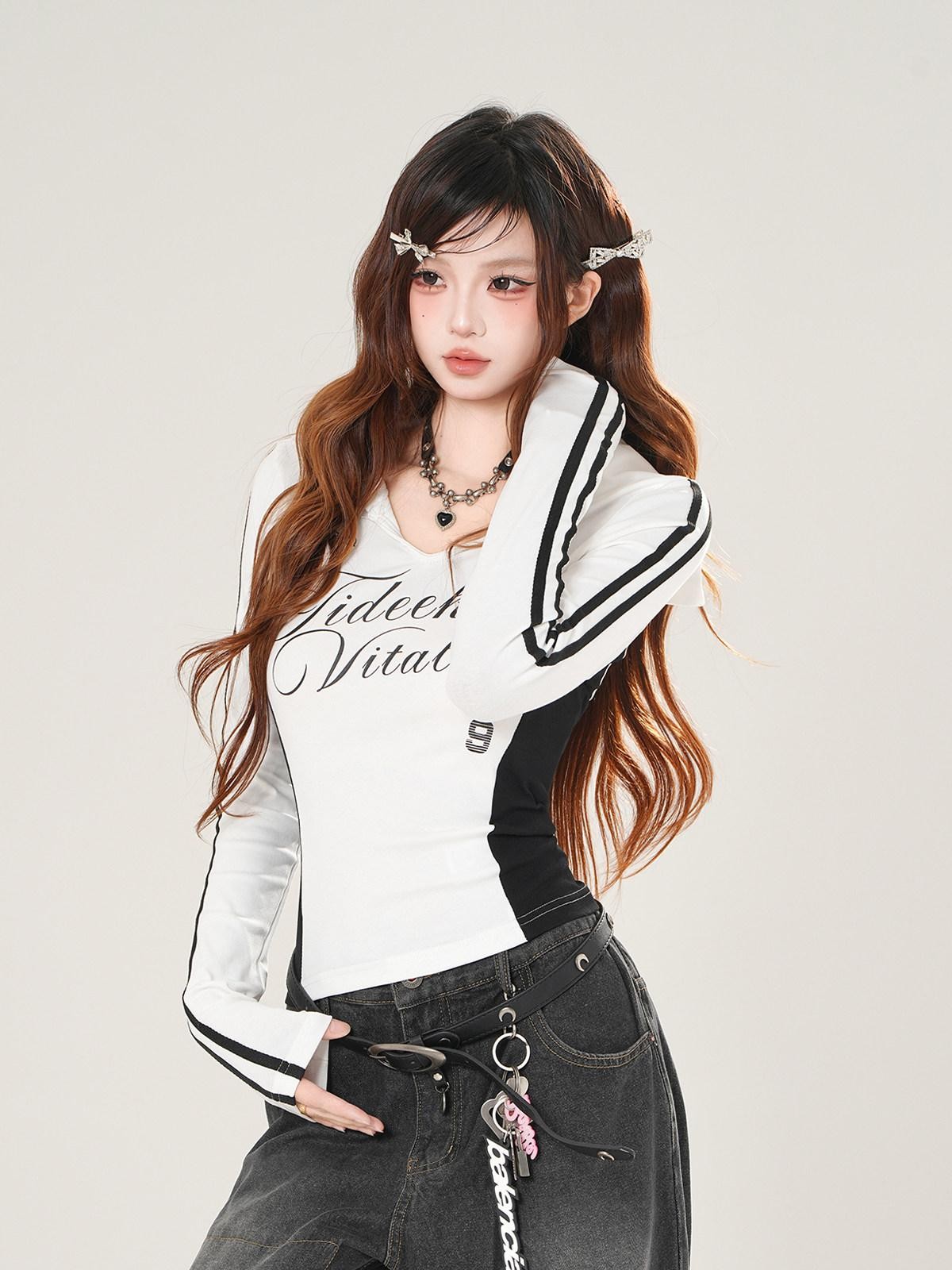kelly kitty Black American Sailor Collar Waist Cinch Slimming Women&