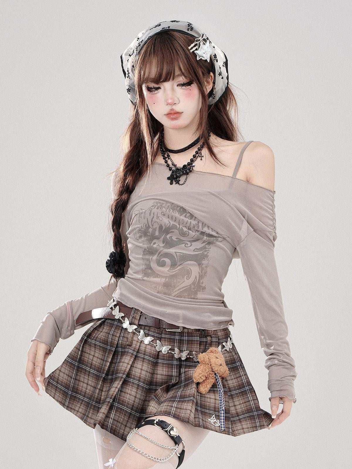 kelly kitty Black Off Shoulder Two Piece Uv Women&