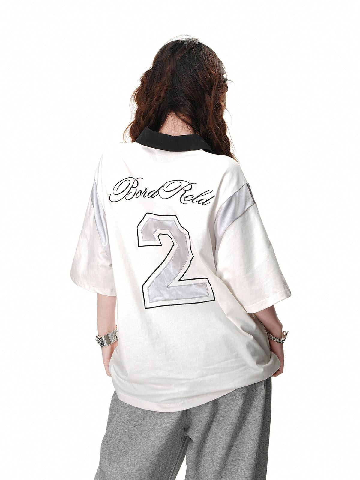 kelly kitty Black Preppy Sport Short Sleeve Slimming Women&