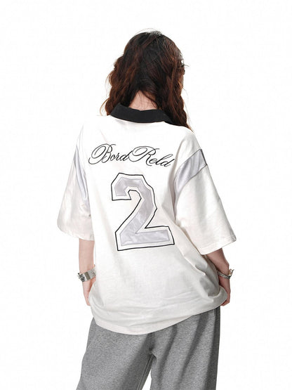 kelly kitty Black Preppy Sport Short Sleeve Slimming Women&