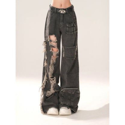 kelly_kitty_Black_Ripped_Workwear_American_Vintage_Women&