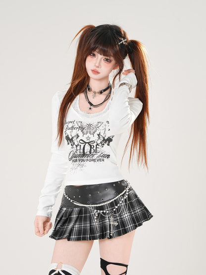 kelly kitty Cherry Graphic Print Casual Women&
