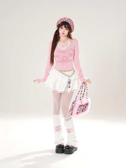 kelly kitty Cherry Graphic Print Casual Women&