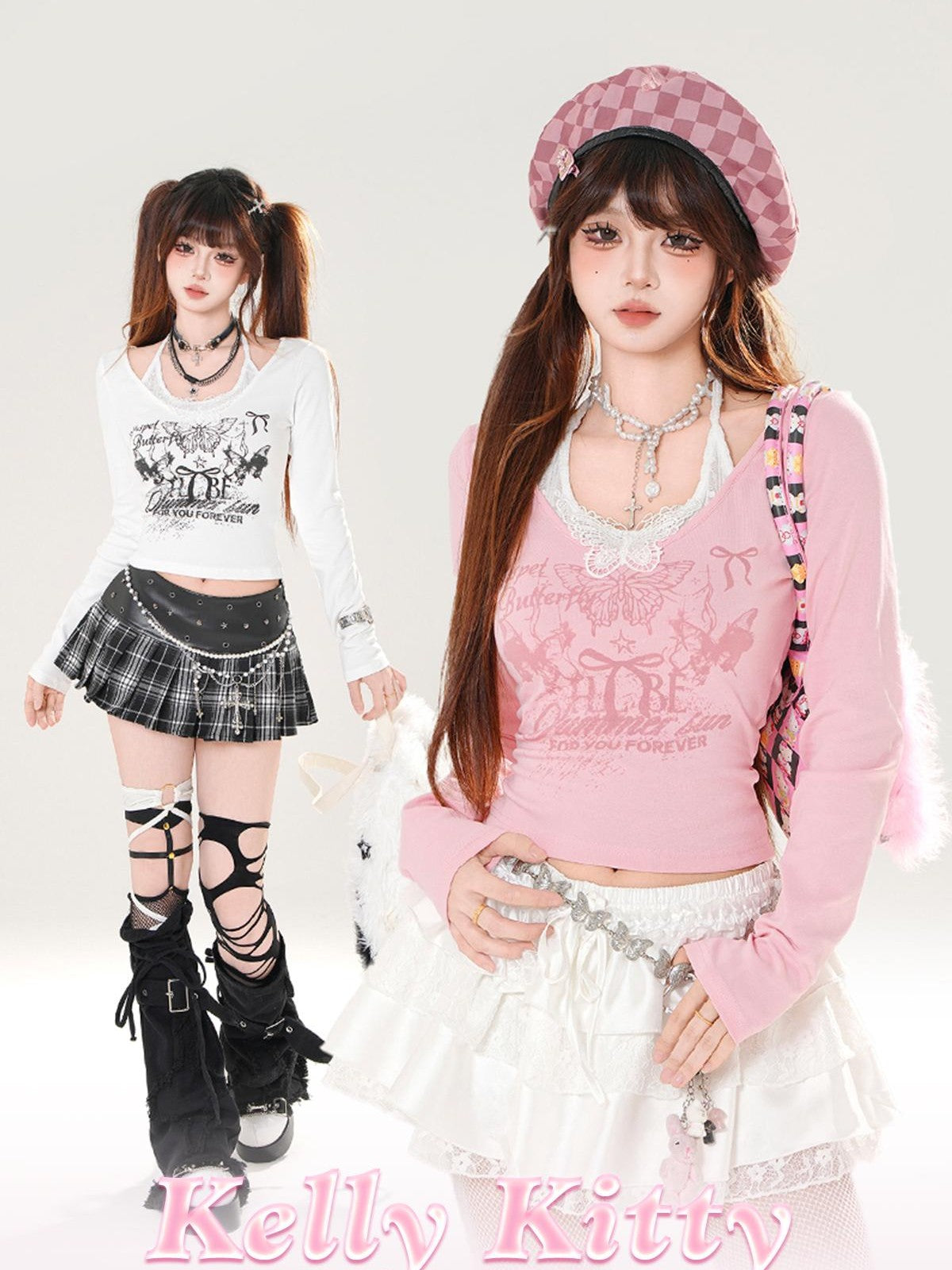 kelly kitty Cherry Graphic Print Casual Women&
