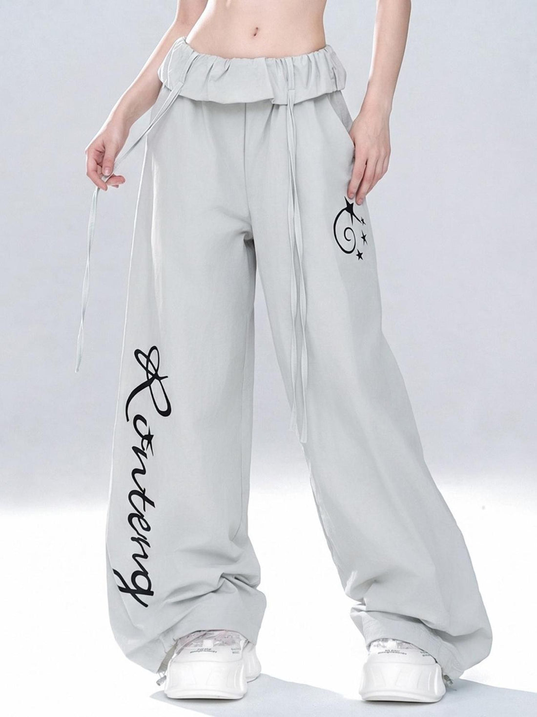 kelly kitty Coastal Slouchy Boyfriend High Waist Women&