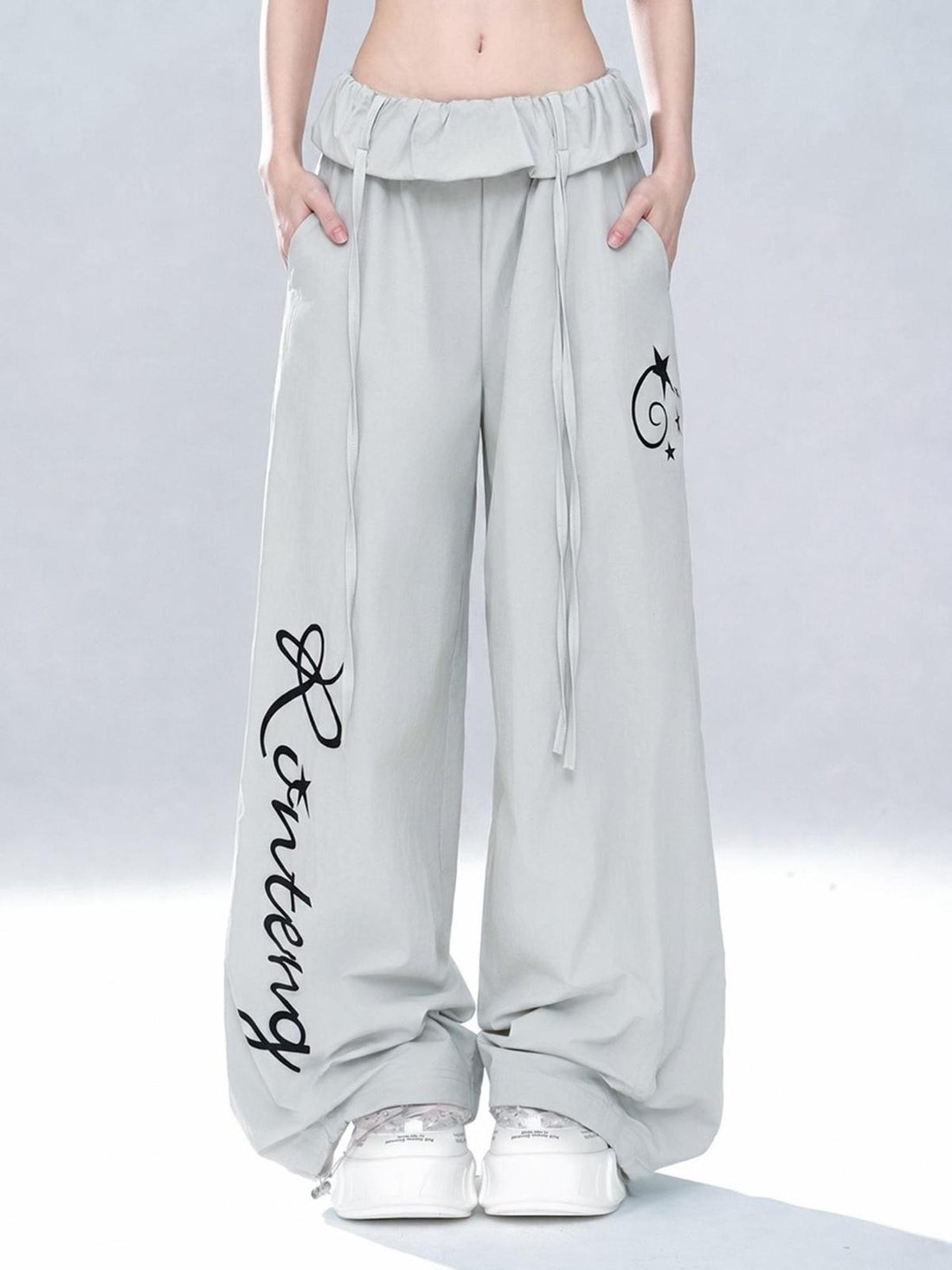 kelly kitty Coastal Slouchy Boyfriend High Waist Women&