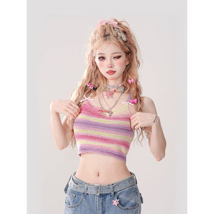 kelly_kitty_Colorful_Knit_Sweet_Slim_Fit_Cropped_Women&