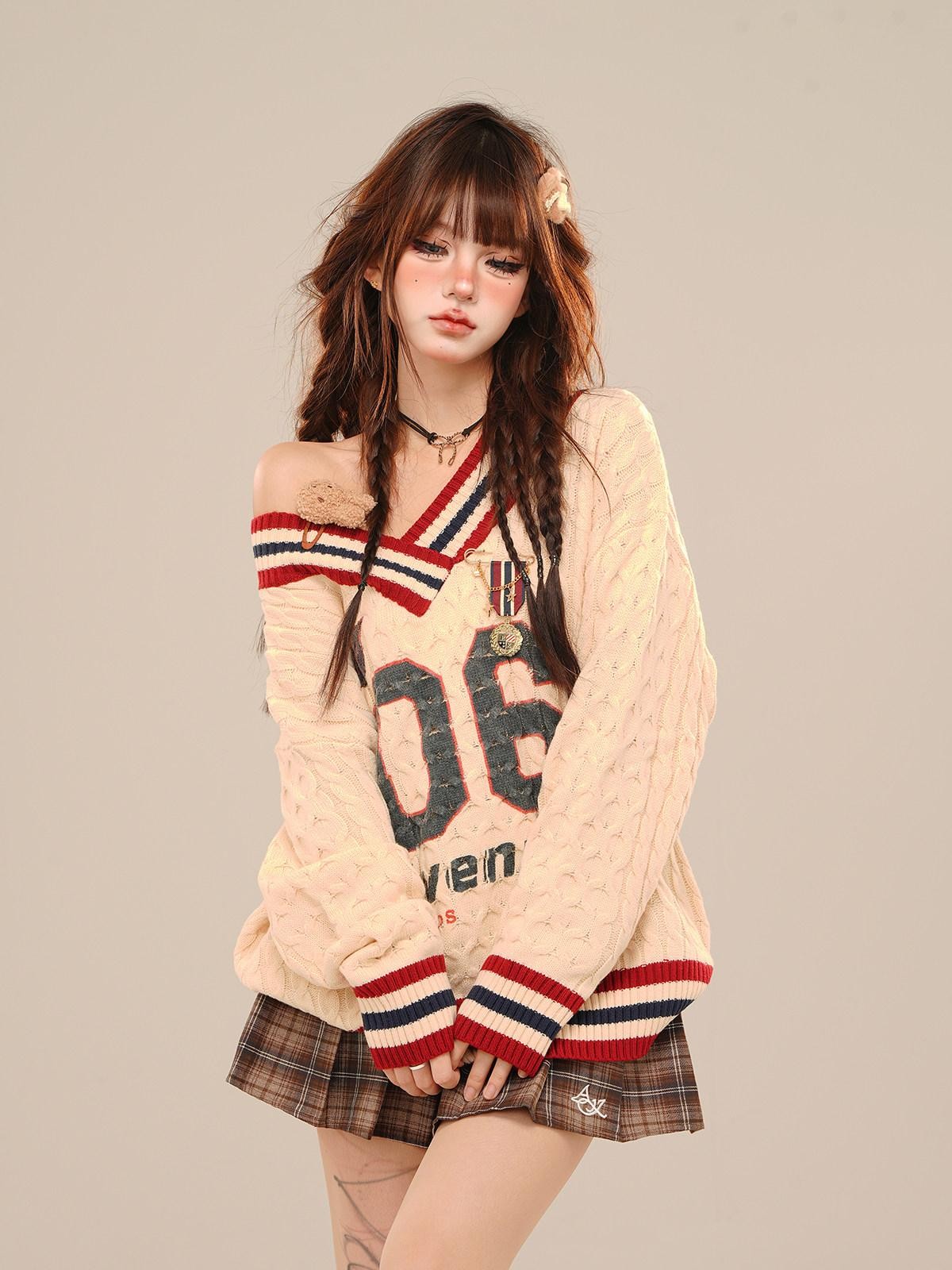 kelly kitty Girlish Schoolgirl Plaid A Line Women&