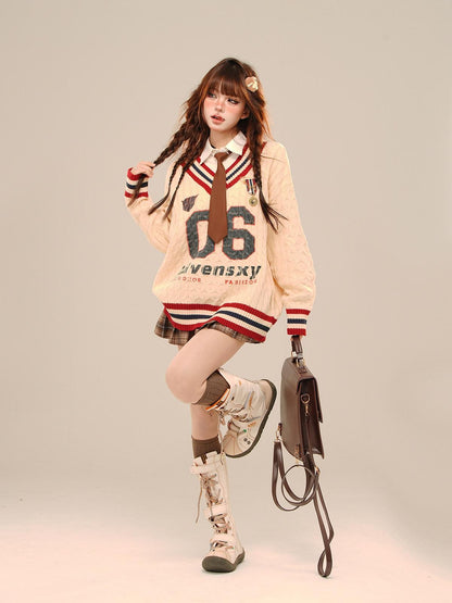 kelly kitty Girlish Schoolgirl Plaid A Line Women&