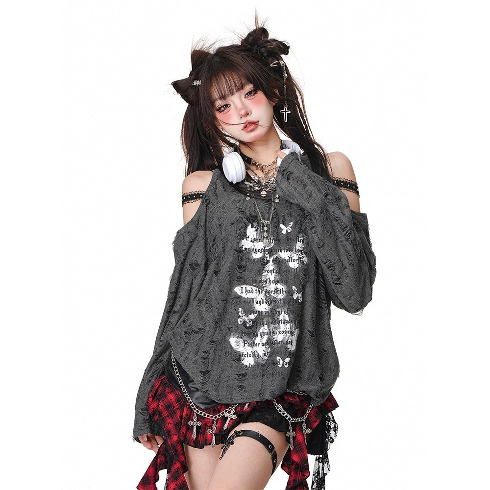 kelly_kitty_Grey_American_Street_Off_Shoulder_Women&