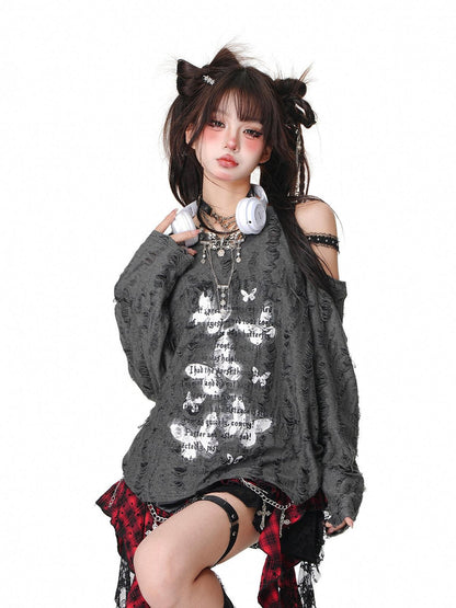 kelly kitty Grey American Street Off Shoulder Women&