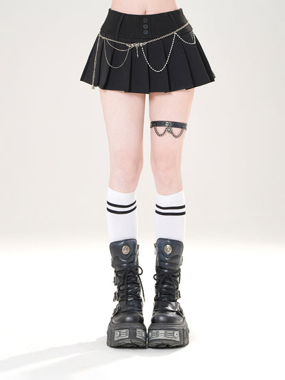 kelly_kitty_Korean_Model_Proportion_Pleated_A_Line_Puff_Women&