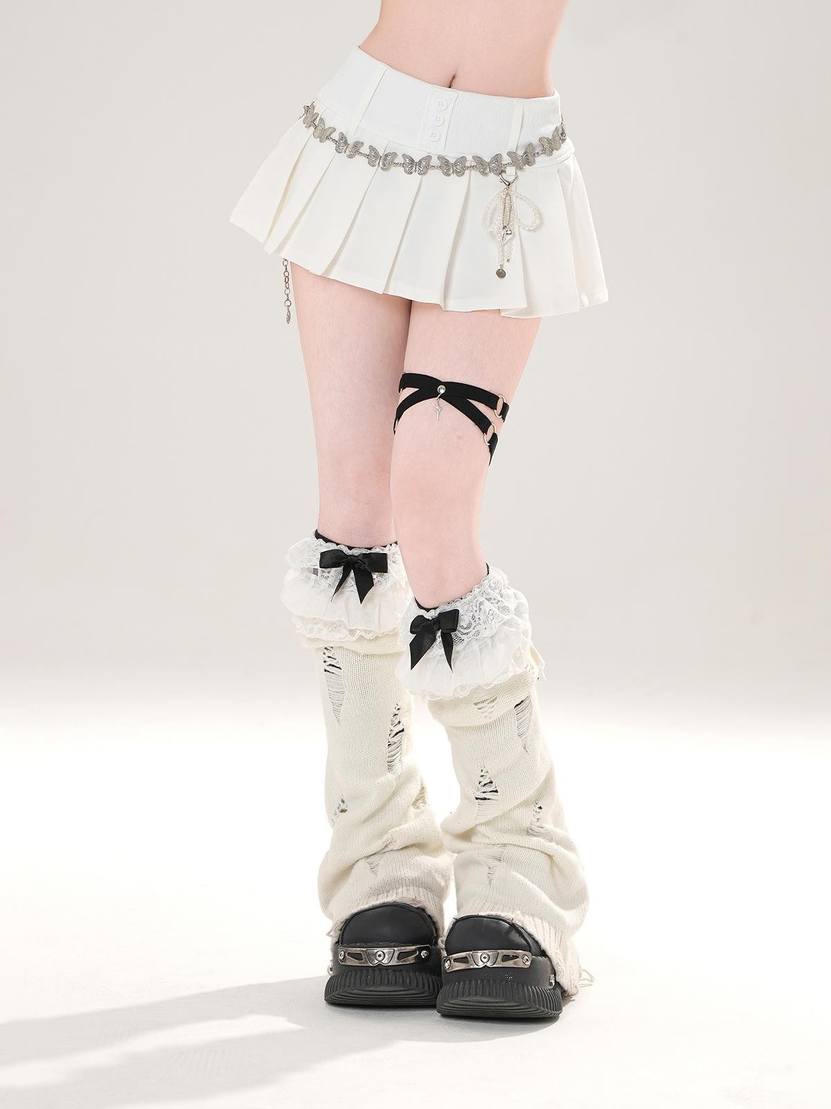 kelly kitty Korean Model Proportion Pleated A Line Puff Women&