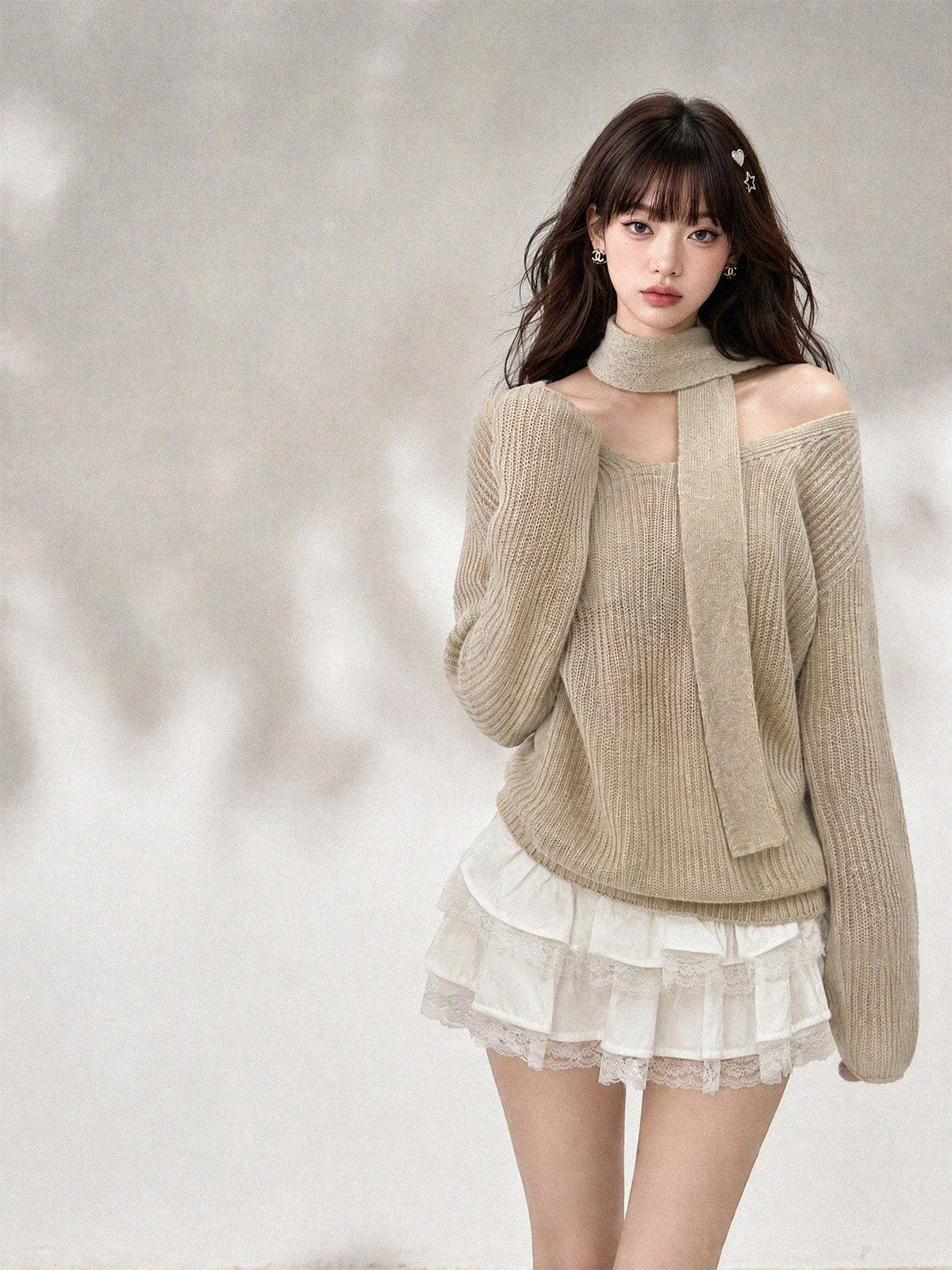 kelly_kitty_Korean_Relaxed_V-neck_Knit_Loose_Women&