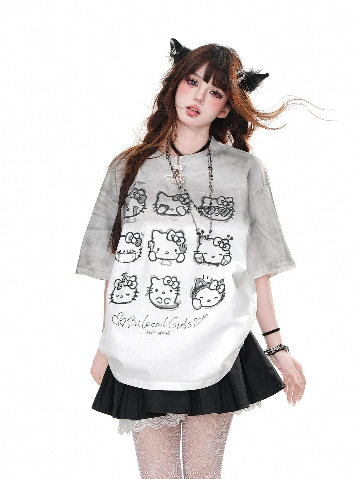 kelly kitty Korean Straight Shoulder Slimming Women&