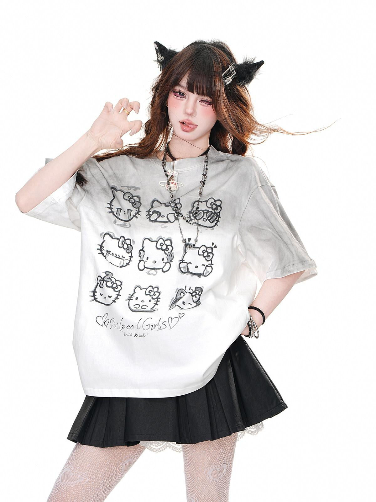 kelly kitty Korean Straight Shoulder Slimming Women&