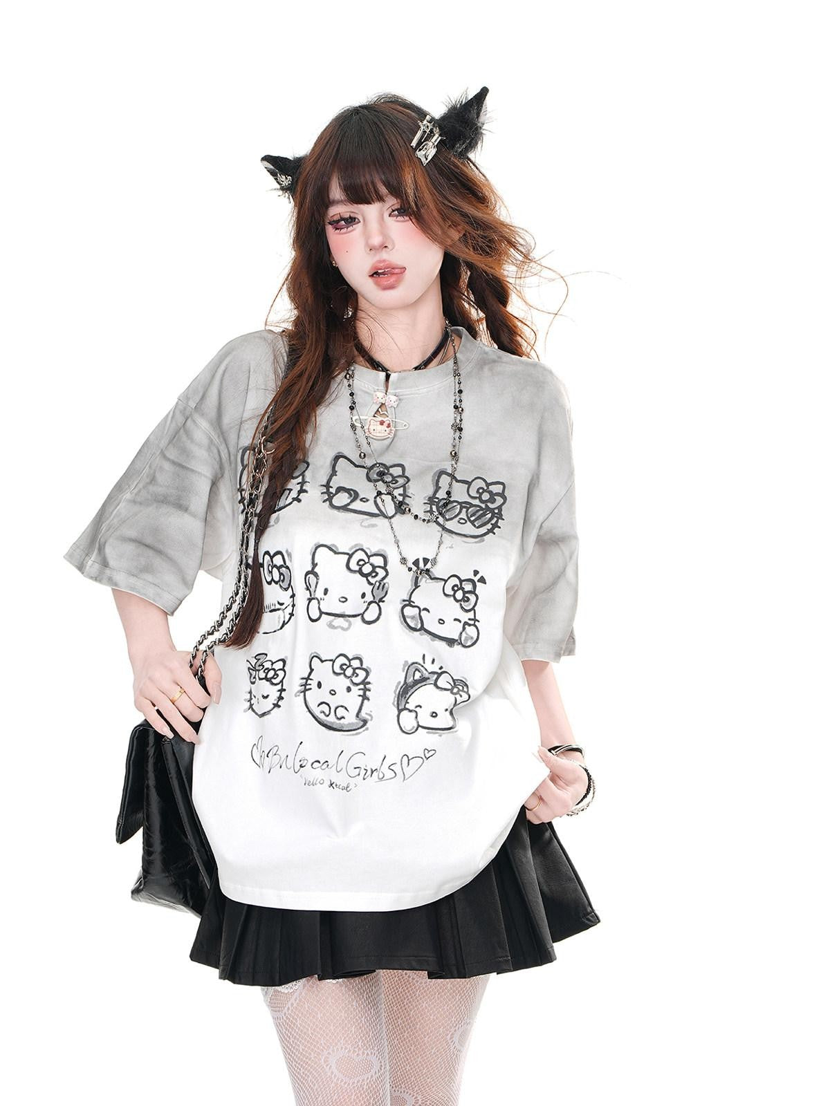 kelly kitty Korean Straight Shoulder Slimming Women&
