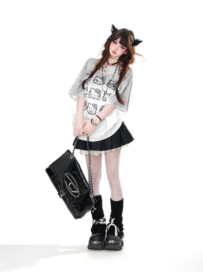kelly kitty Korean Straight Shoulder Slimming Women&