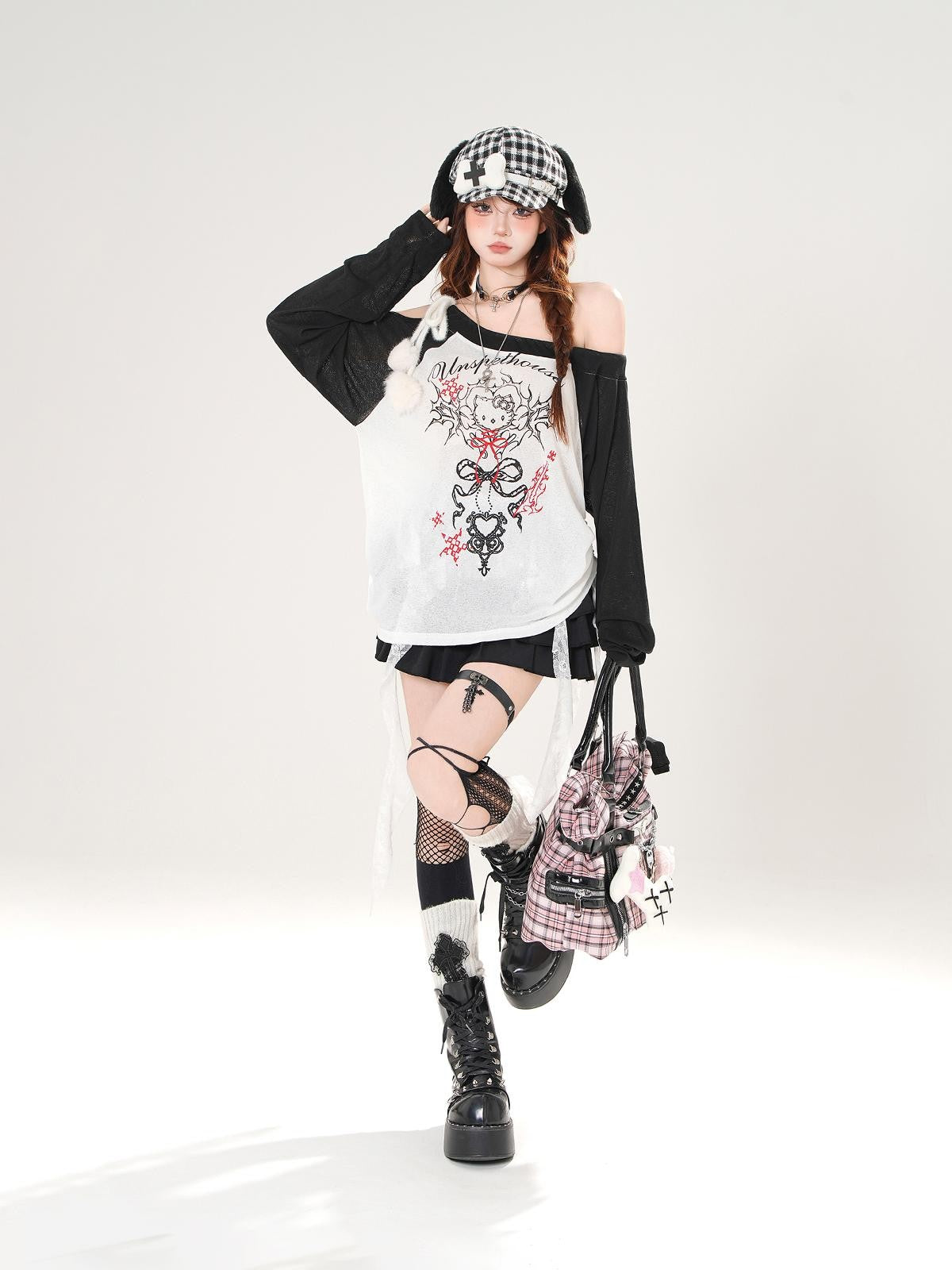 kelly kitty Leggy Lace Mid Waist Casual Standard Women&