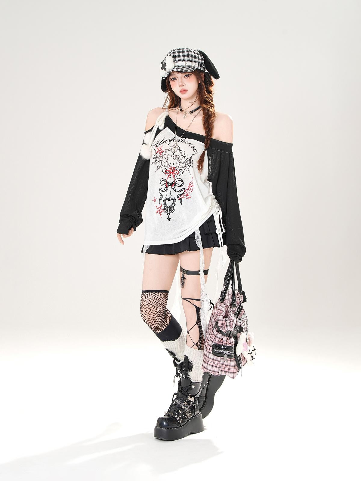 kelly kitty Leggy Lace Mid Waist Casual Standard Women&
