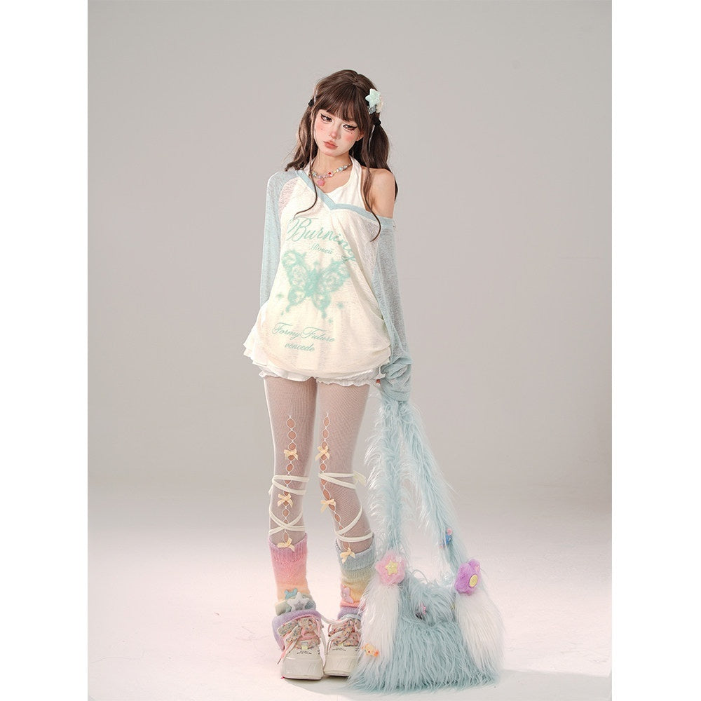 kelly_kitty_Mint_Ripple_Wave_Two_Piece_Loose_Fit_Sun_Protection_Women&