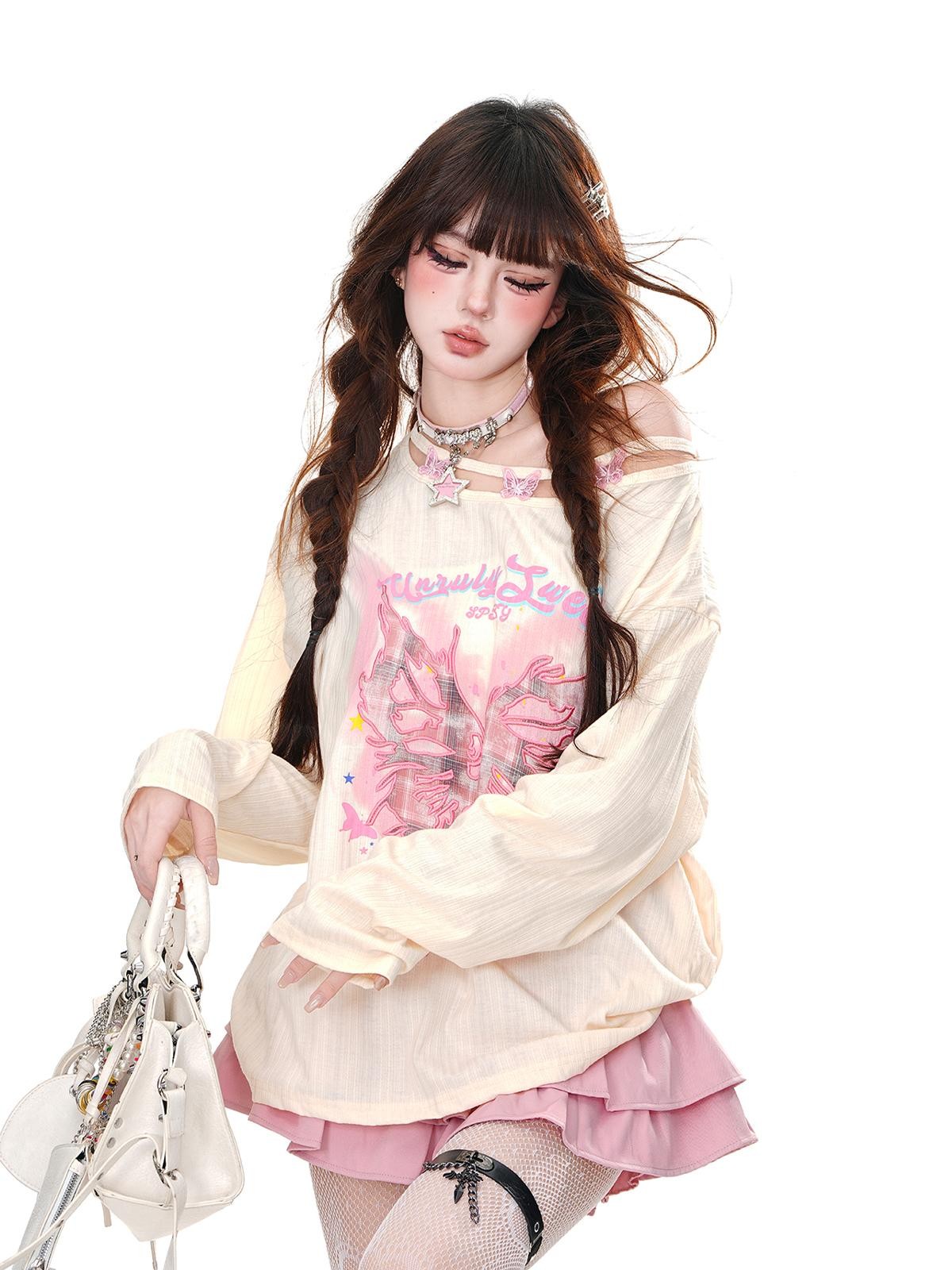 kelly kitty Moisture Wicking Butterfly Bow Print Women&