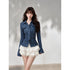 kelly_kitty_Plaid_Polo_Collar_Bell_Sleeve_Fitted_Waist_Women&