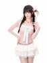 kelly_kitty_Polka_Dot_Faux_Layered_Ruched_Waist_Women&