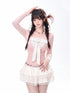 kelly_kitty_Polka_Dot_Faux_Layered_Ruched_Waist_Women&