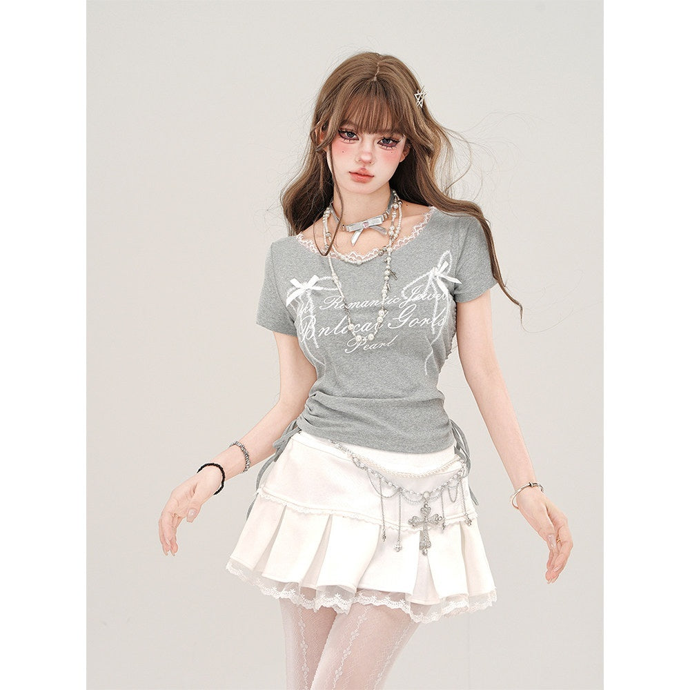 kelly_kitty_Rebellious_Sexy_Lace_Drawstring_Cropped_Slim_Women&