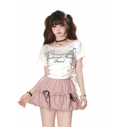 kelly_kitty_Rebellious_Sexy_Lace_Drawstring_Cropped_Slim_Women&