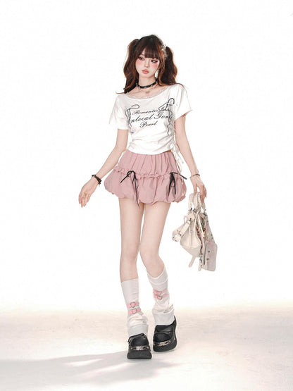 kelly kitty Rebellious Sexy Lace Drawstring Cropped Slim Women&