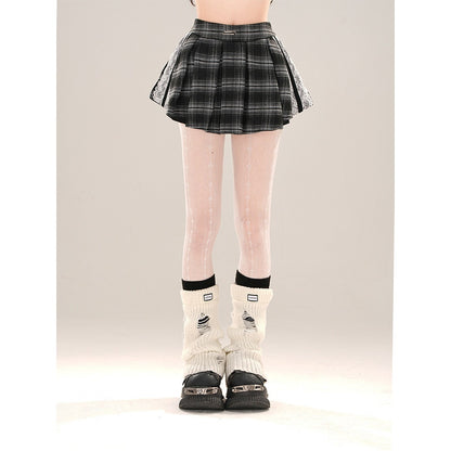 kelly_kitty_Slimming_Mini_Glen_Plaid_Lace_Trimmed_Women&
