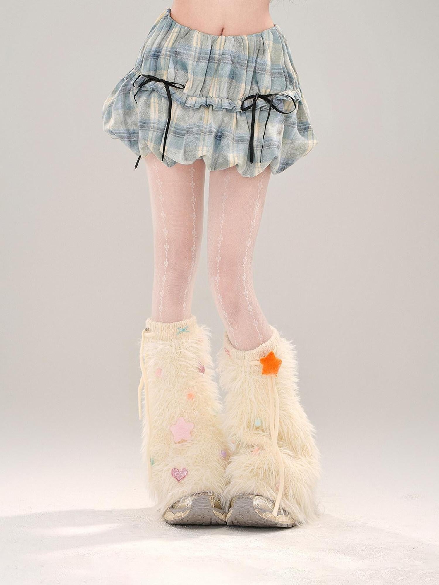 kelly kitty Soft Milk Candy Pastel Cloud Motif Print Women&