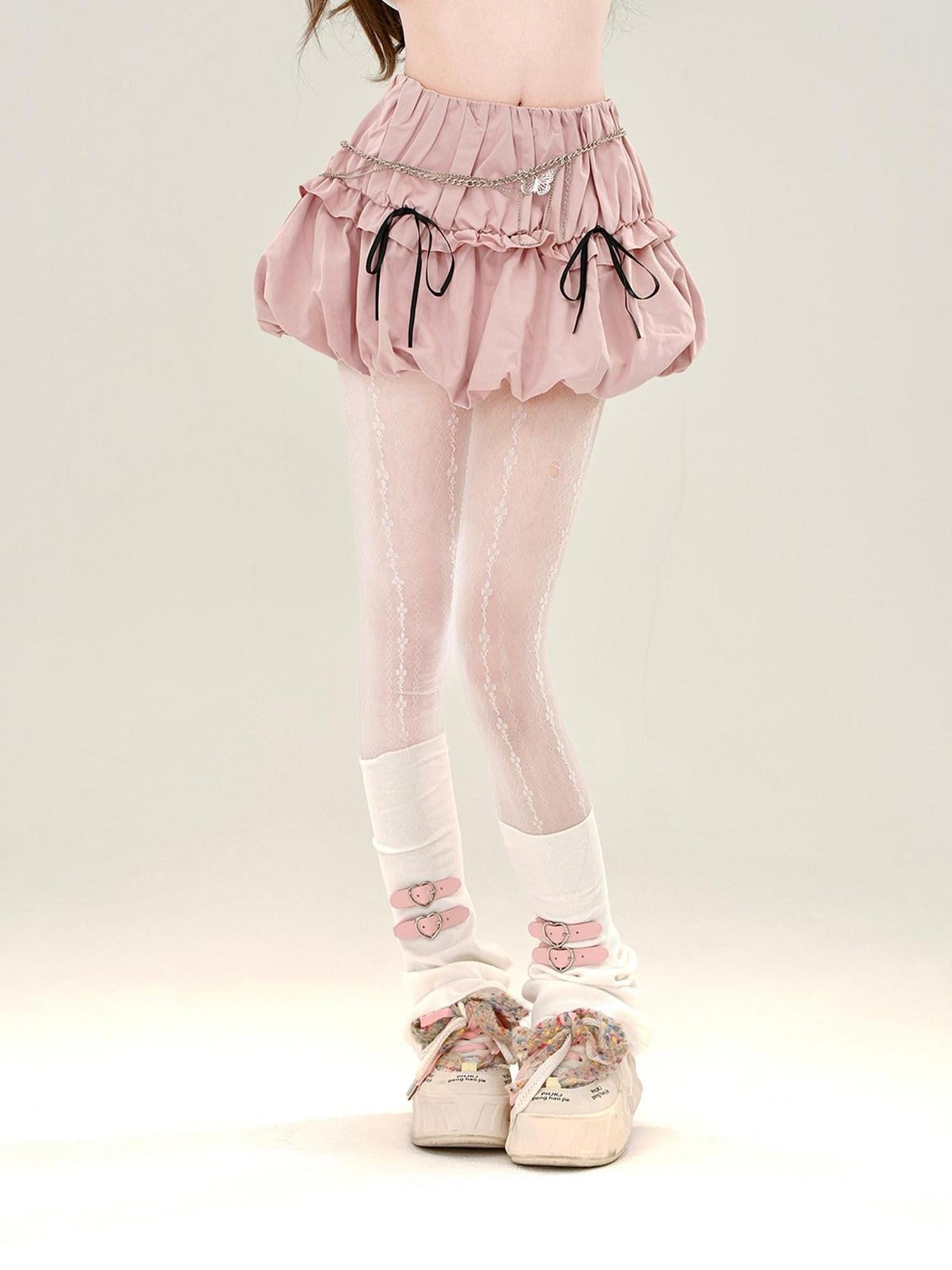 kelly kitty Soft Milk Candy Pastel Cloud Motif Print Women&