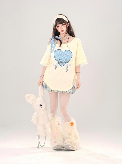 kelly kitty Soft Milk Candy Pastel Cloud Motif Print Women&