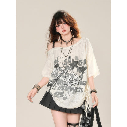 kelly_kitty_Street_Graffiti_One_Shoulder_Women&