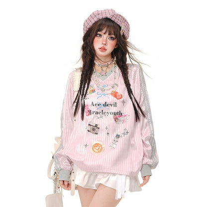 kelly_kitty_Sweet_Relaxed_Colorblock_Plaid_Women&