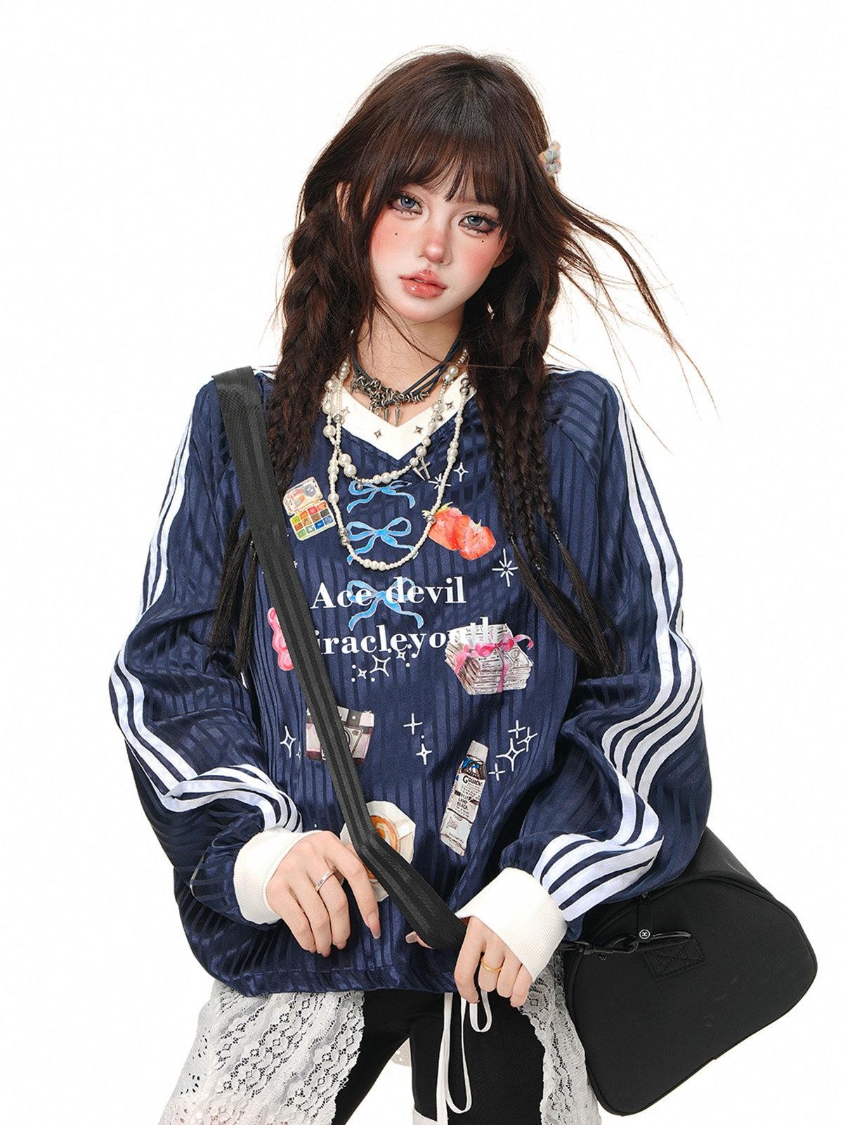 kelly kitty Sweet Relaxed Colorblock Plaid Women&