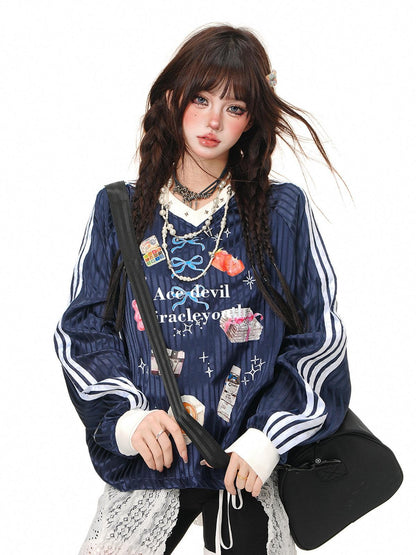 kelly kitty Sweet Relaxed Colorblock Plaid Women&
