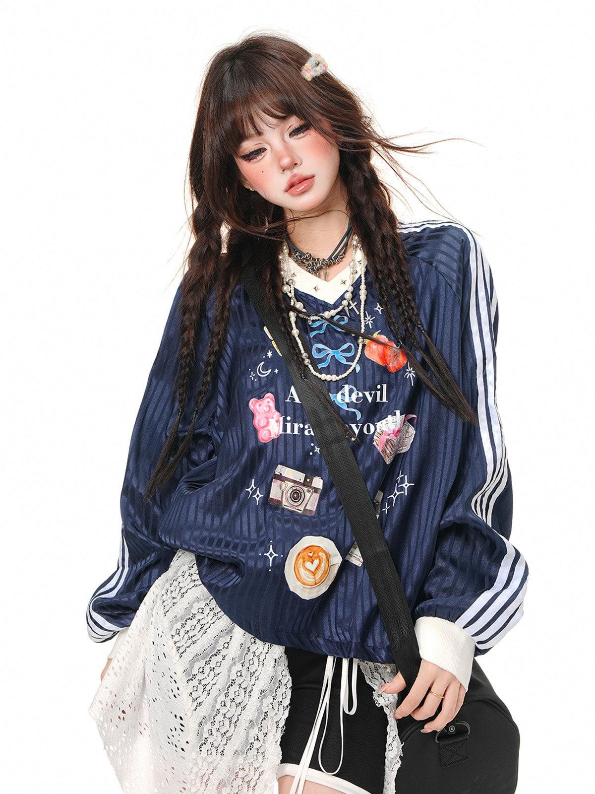 kelly kitty Sweet Relaxed Colorblock Plaid Women&