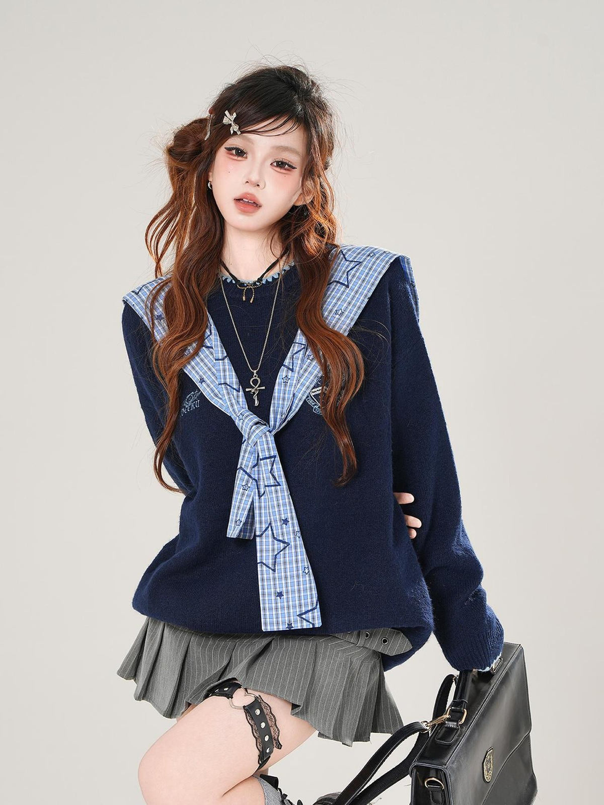 kelly kitty Textured Aran Knit Irish Style Women&