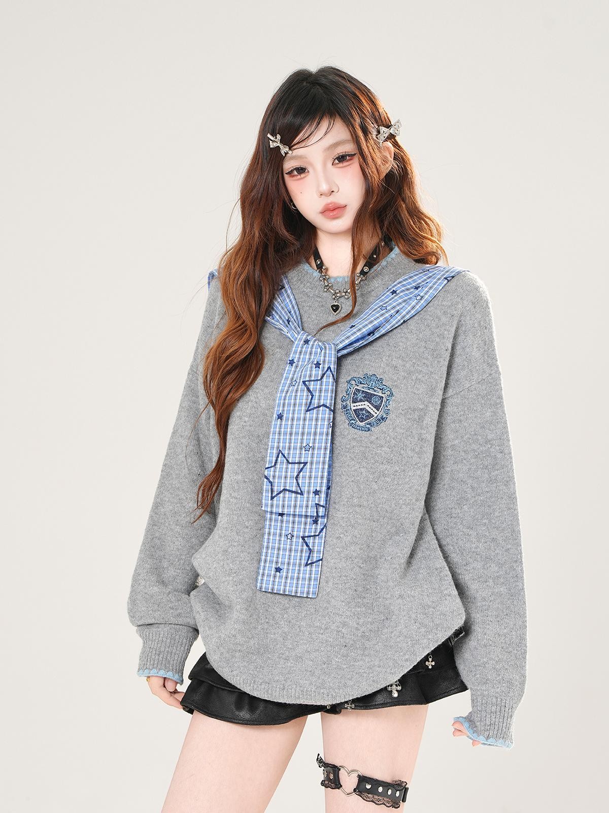 kelly kitty Textured Aran Knit Irish Style Women&