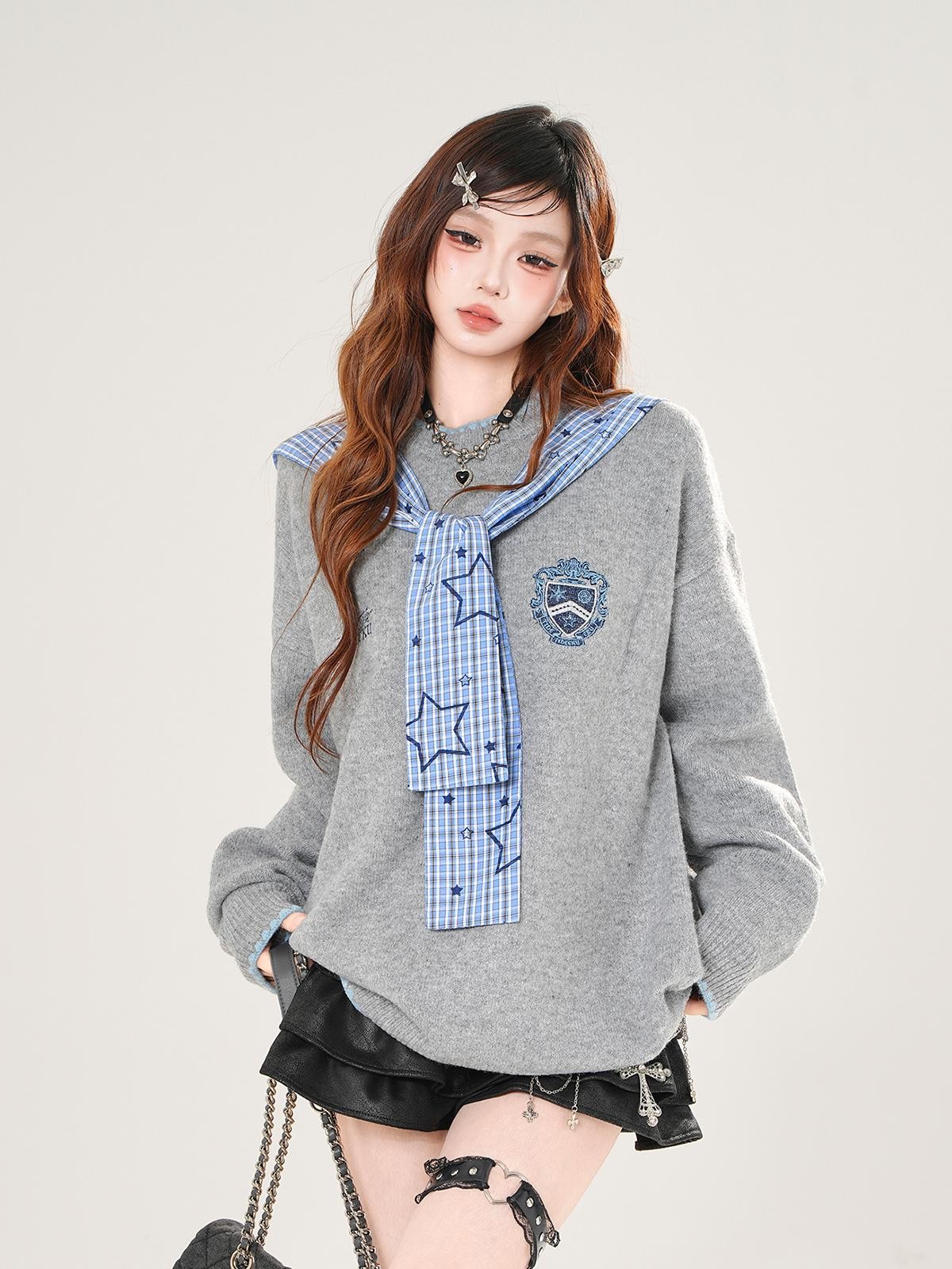 kelly kitty Textured Aran Knit Irish Style Women&