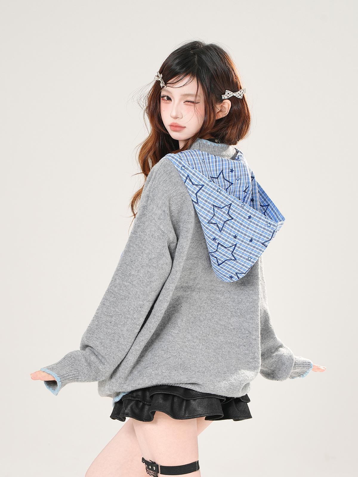 kelly kitty Textured Aran Knit Irish Style Women&