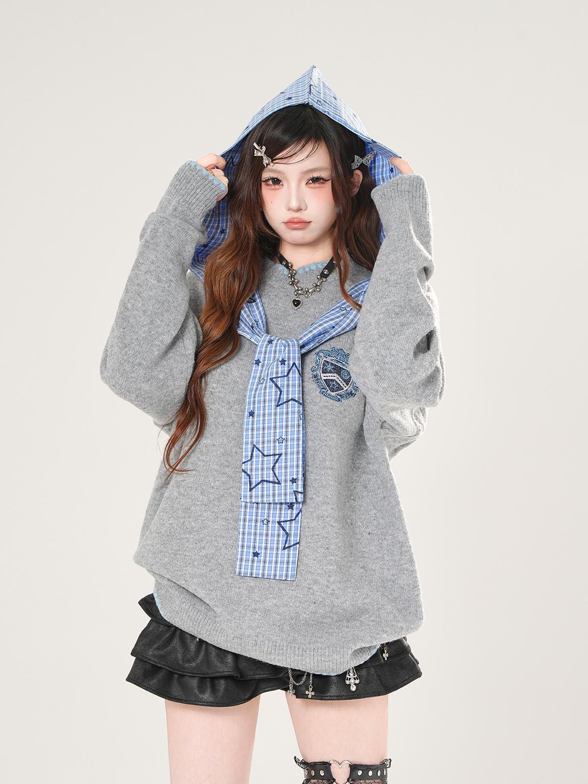 kelly kitty Textured Aran Knit Irish Style Women&