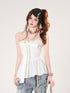 kelly_kitty_White_Off_Shoulder_French_Bardot_Cinched_Waist_Women&