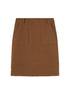 DIDDI MODA 3D Wave Hem Suede Skirt With Pockets