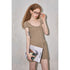 DIDDI MODA Chic Knit Halter Neck Mini Dress With Bow Detail
