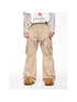 Peoplesense Structured Pleated Wide Leg Cargo Pants Vintage Wash